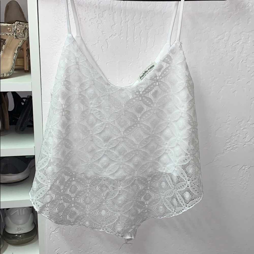 White crop top